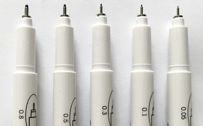 Different nib sizes