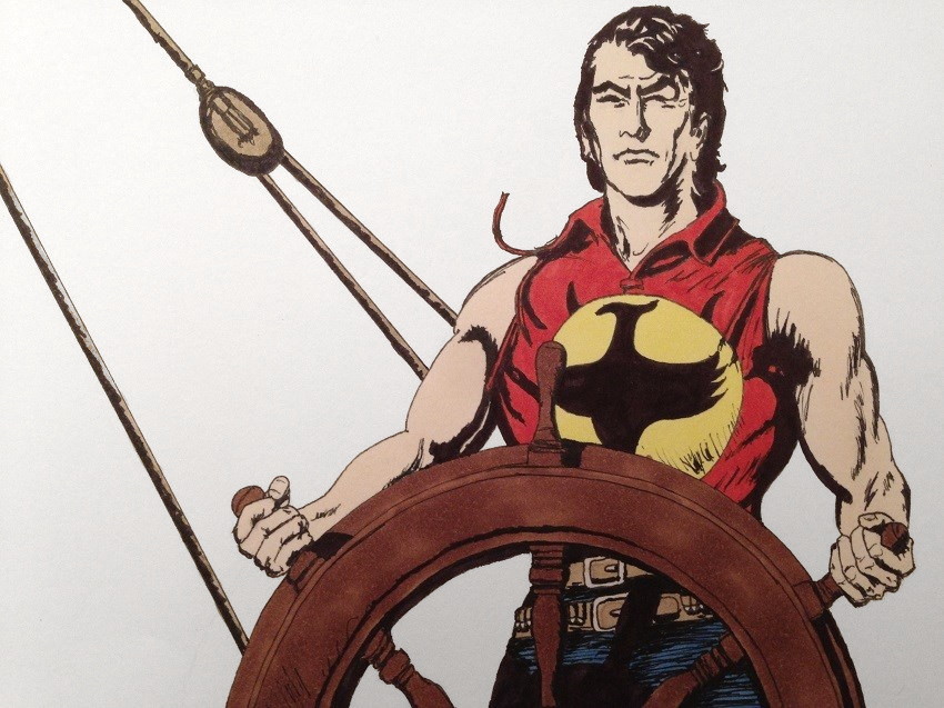 Comics drawing and painting of Zagor