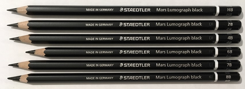 Staedtler Mars Lumograph Black drawing pencils