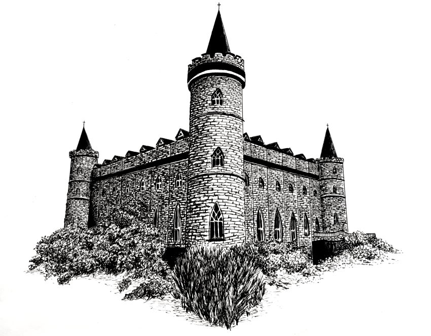 Castle drawing by Studet Uriya