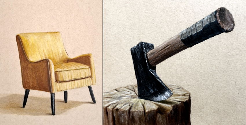 Realistic colored pencil drawings by Shlomo