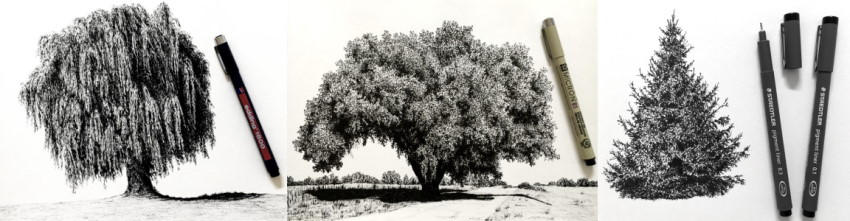 Examples from my guide on drawing trees