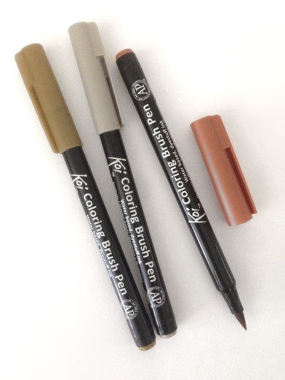 Koi Coloring Brush Pen water-based markers
