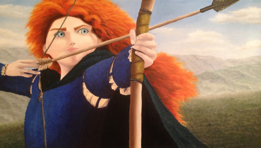 Merida oil painting - Brave movie by Disney