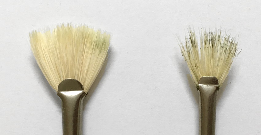 New and used fan brushes