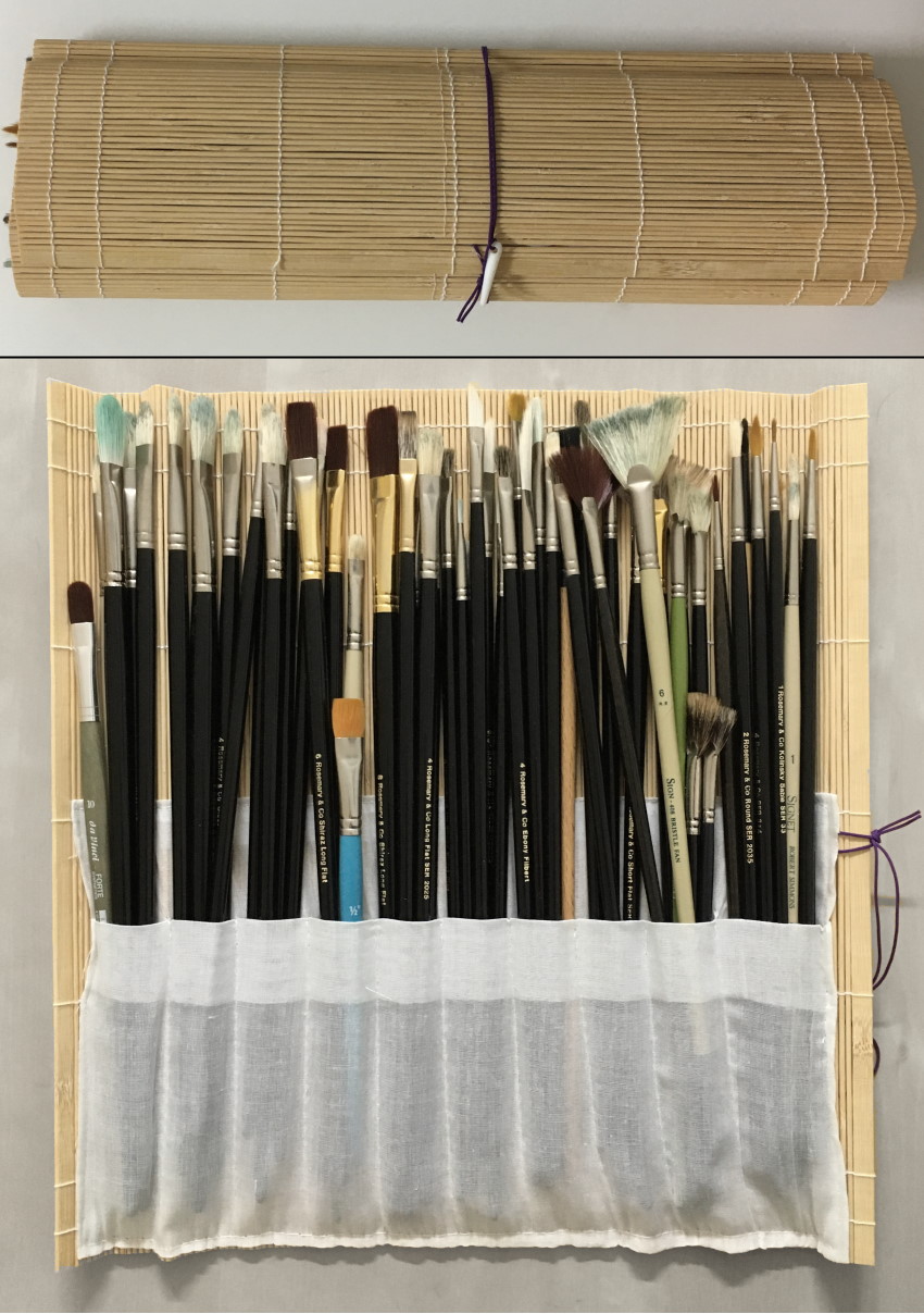 Case for paint brushes by Rosemary & co