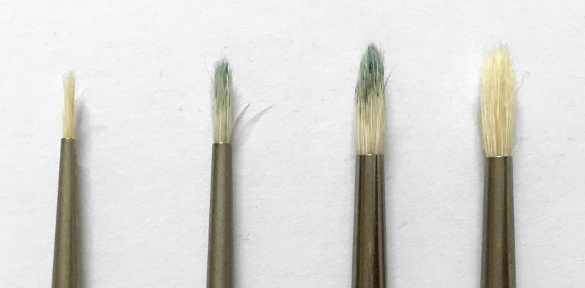 Round bristle paintbrushes for oil painting