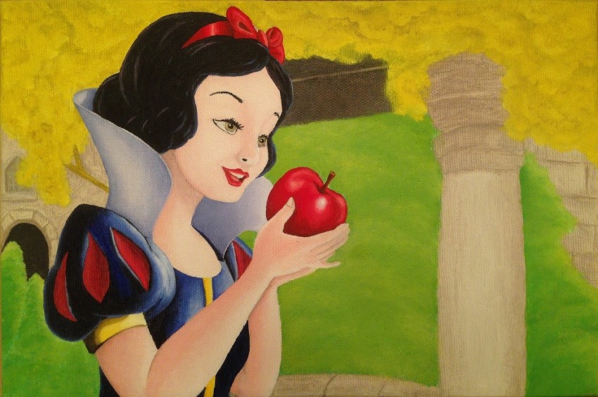 Snow White oil painting