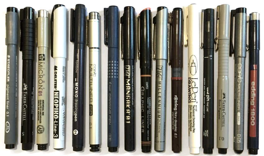 Review for recommended brands of Technical pens