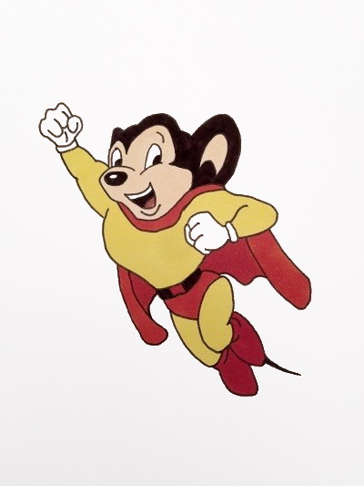 Comics drawing and painting, Mighty Mouse