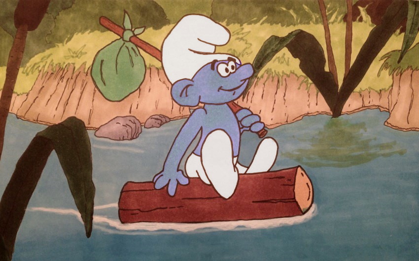 Franco-Belgian comics, Smurf drawing