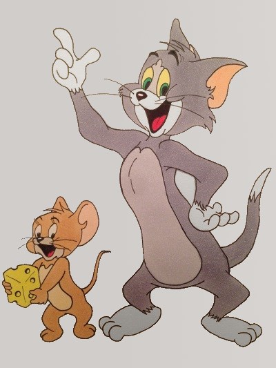 Cartoon characters drawing, Tom and Jerry