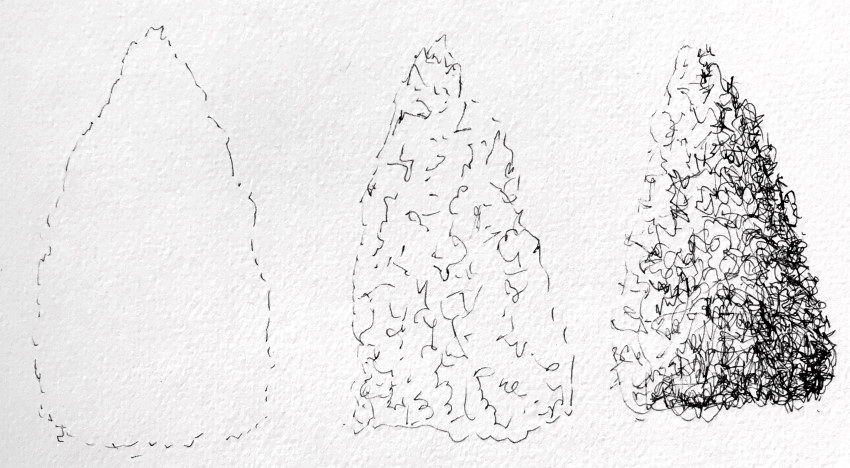 Sketching a quick tree for beginners