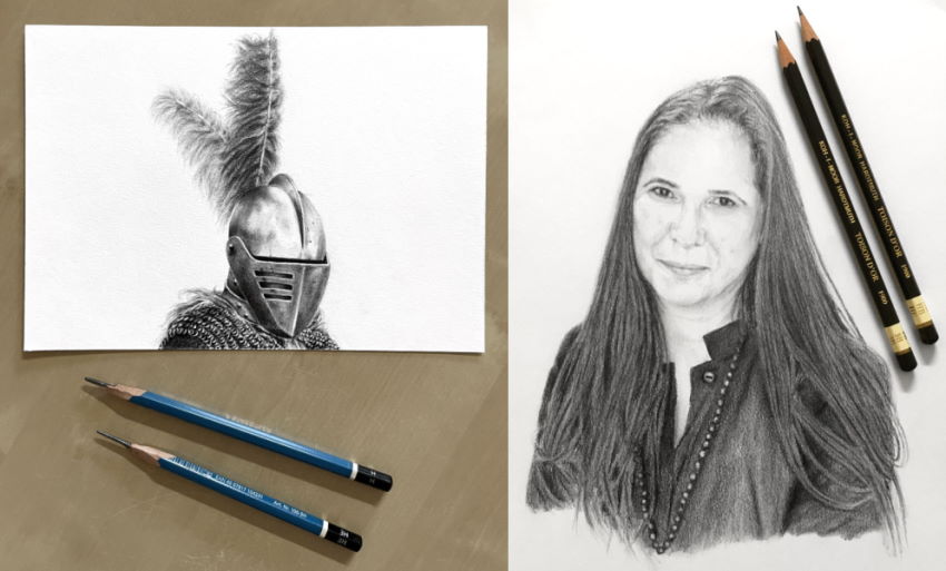 Examples for realistic pencil drawing